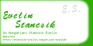 evelin stancsik business card